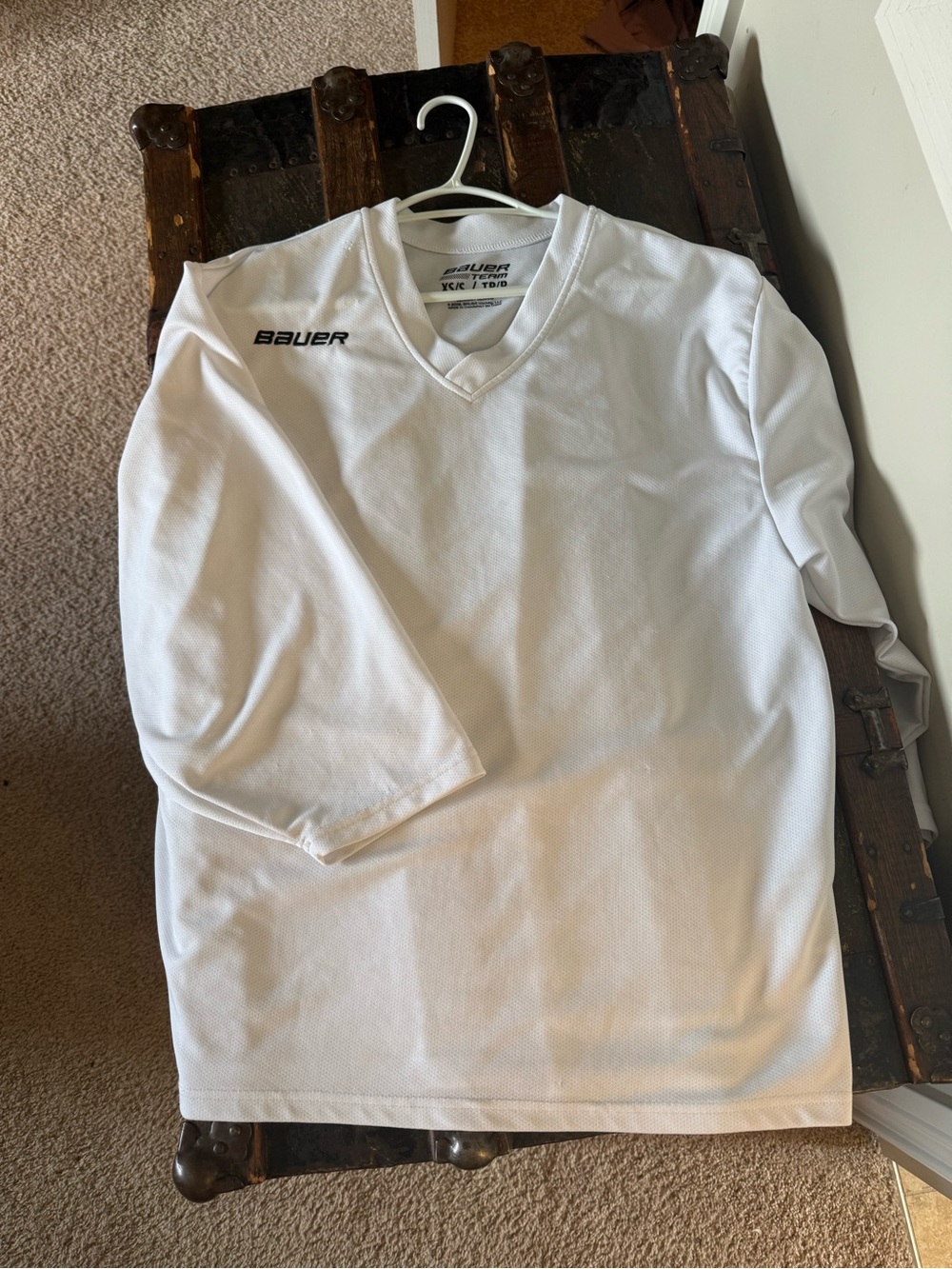 Bauer White Team Hockey Pullover Jersey